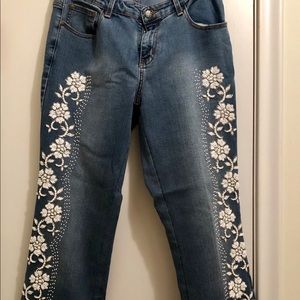 Stunning Beaded Meng Yi Jeans